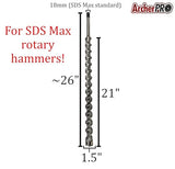 SDS Max Drill Bits for Fast Concrete and Rock Drilling (1 Size)