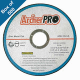 Abrasive cut-off wheels for metal cutting 4-1/2" x 1/16" x 7/8" (Box of 500)