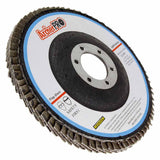 Abrasive Flap Discs for Metal Sanding 4-1/2" x 7/8" (Flat, 4 Grits, Box of 100)