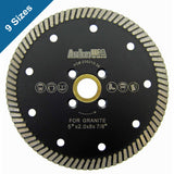 Narrow Turbo Diamond Blades for Granite Cutting