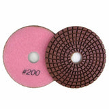 Wet Diamond Polish Pads 4 in. for Marble and Granite Polishing (8 Grits)