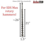 SDS Max Drill Bits for Fast Concrete and Rock Drilling (1 Size)