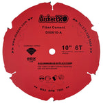 Fiber Cement Siding Saw Blade 10" x 5/8" x 6 Teeth