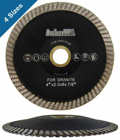 Turbo Contour Diamond Blades for Curved Cutting