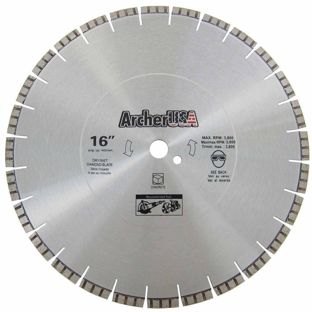 Turbo Diamond Saw Blades for Fast Concrete Cutting Archer USA PRO