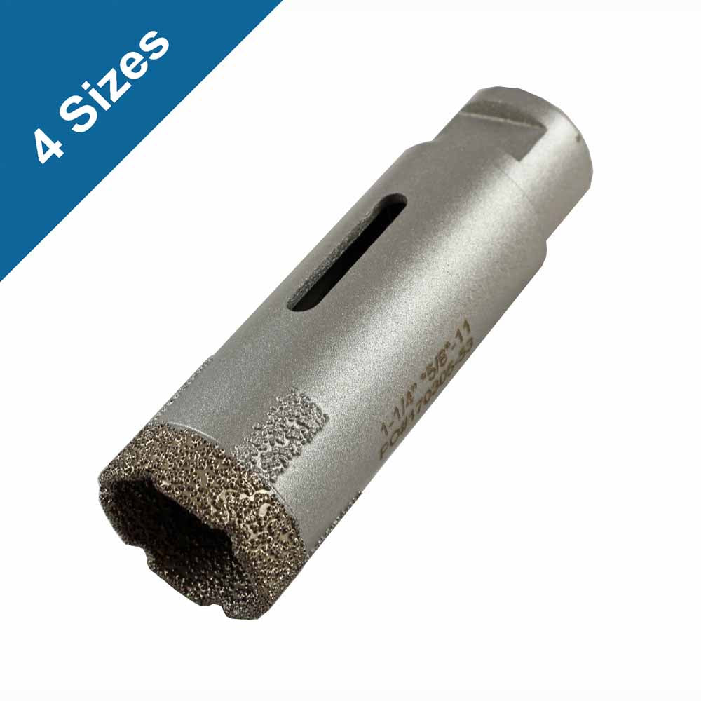Vacuum Brazed Diamond Core Bits with Side Strips for Stone Drilling