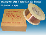 Welding Wire ER70S-6 0.030" (0.8 mm), 33 lb Spool