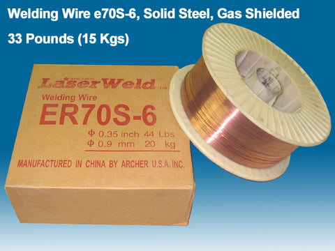 Welding Wire ER70S-6 0.030" (0.8 mm), 33 lb Spool
